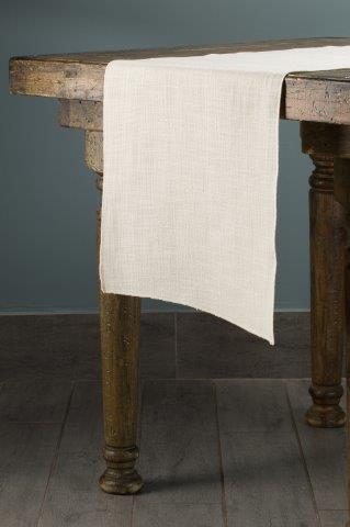 Jute Ivory table runner